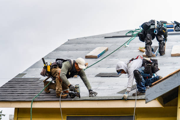 Professional Roofing technician working in Rothbury, MI